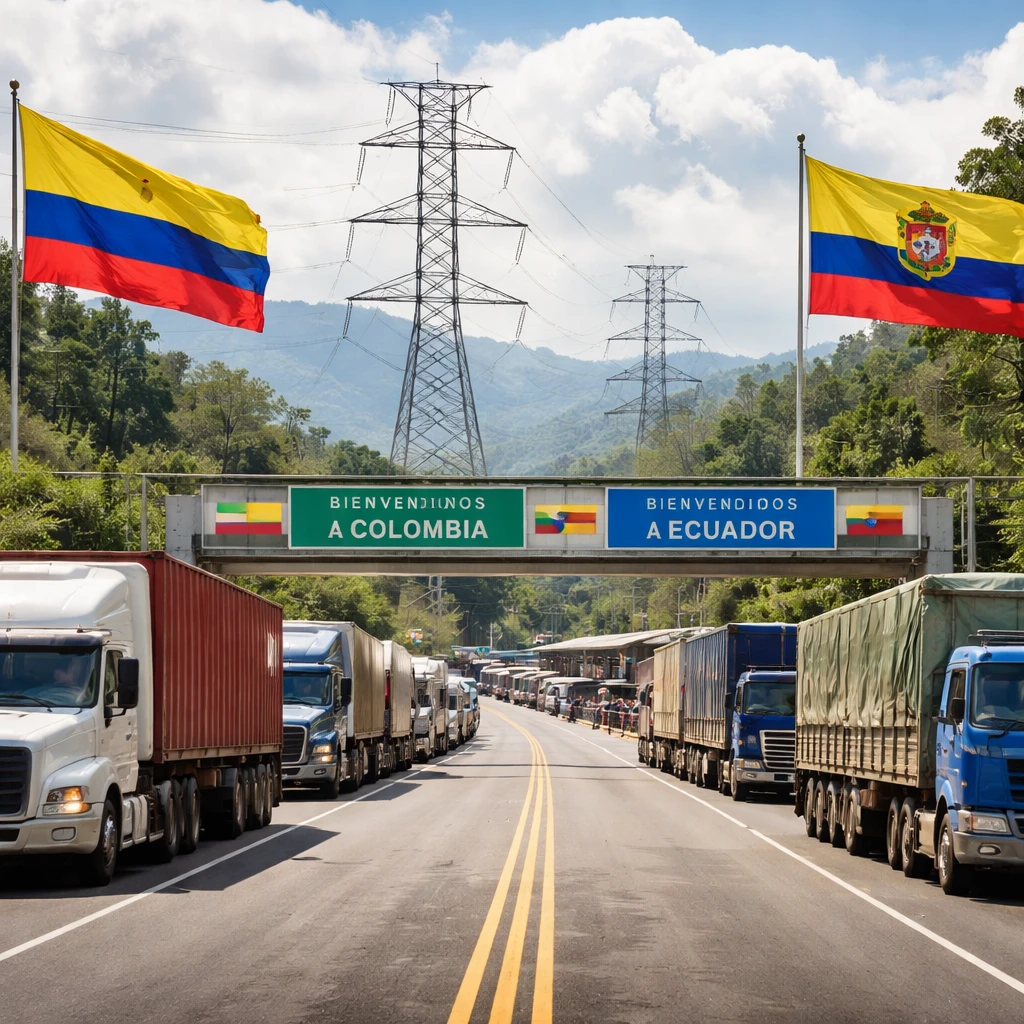 Colombia Enacts Tariffs on Ecuadorian Imports and Halts Electricity Exports Amid Trade Dispute