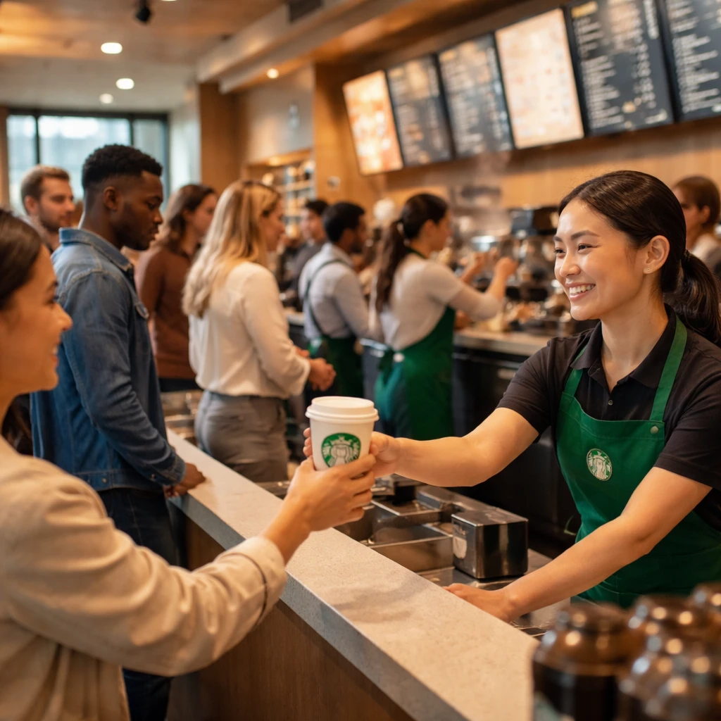 Starbucks Shares Climb After CEO Lays Out Multi-Year Comp Sales Target