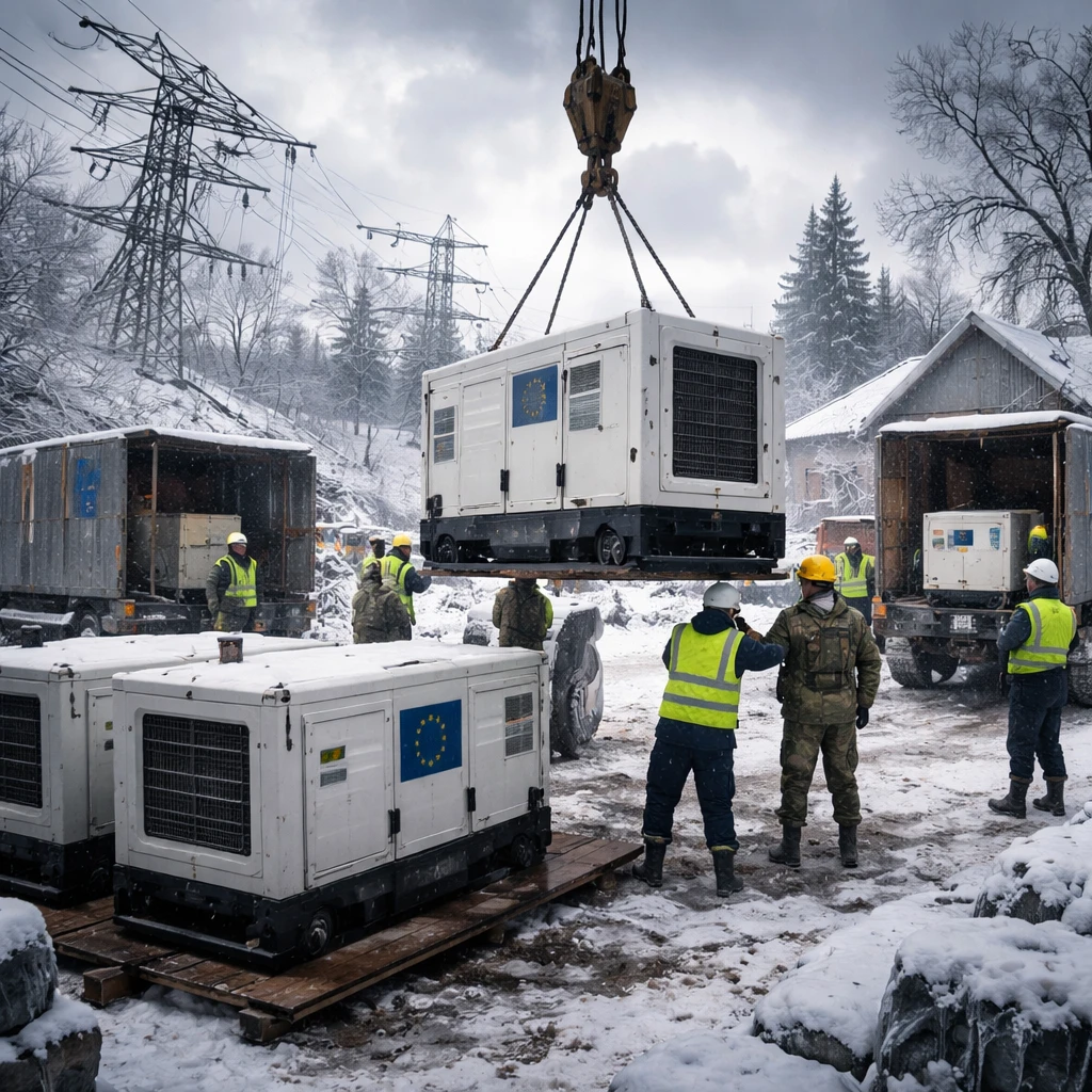 EU Dispatches Emergency Power Generators Amid Severe Cold Spell in Ukraine; France Leads International Aid Coordination