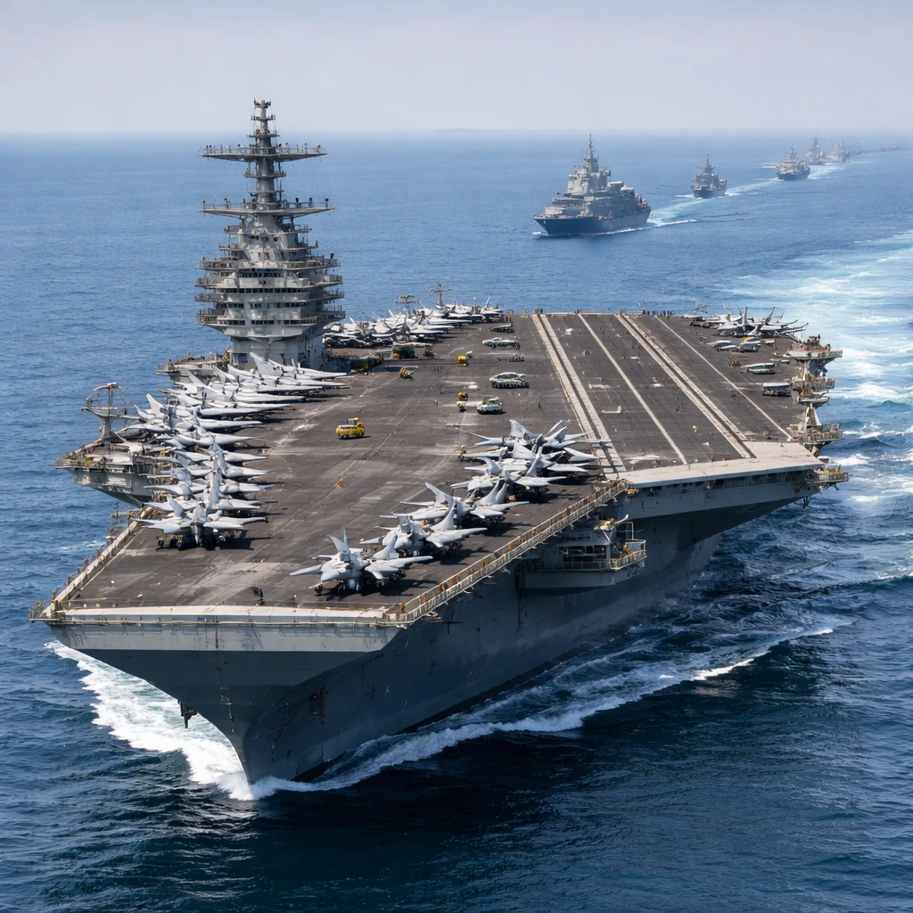 U.S. Sends Gerald R. Ford Carrier to Middle East as Tehran Tensions Persist