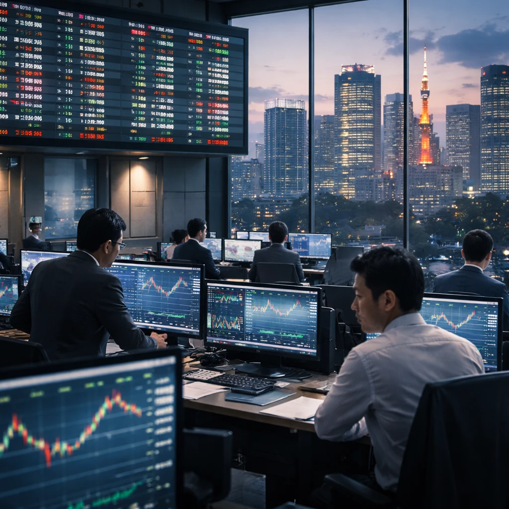 Tokyo Shares Drift Lower as Paper & Pulp, Transport and Communication Sectors Pressure Nikkei