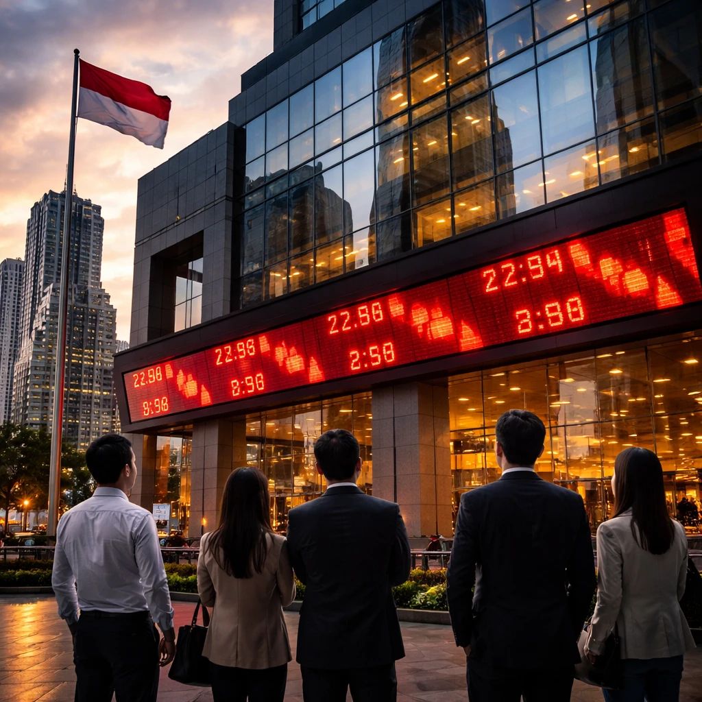 Jakarta Stocks Slip as IDX Composite Drops 2.37% on Monday