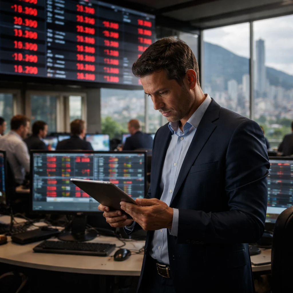 Colombian equities end Friday lower as financials and utilities weigh on COLCAP