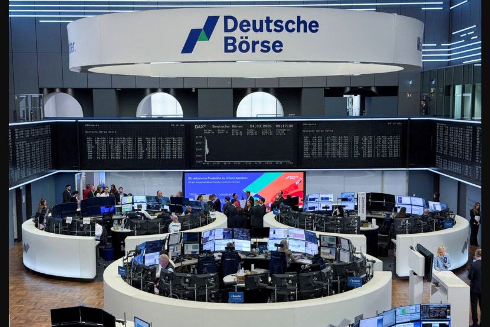 European markets hold steady as investors await German inflation data amid Middle East tensions