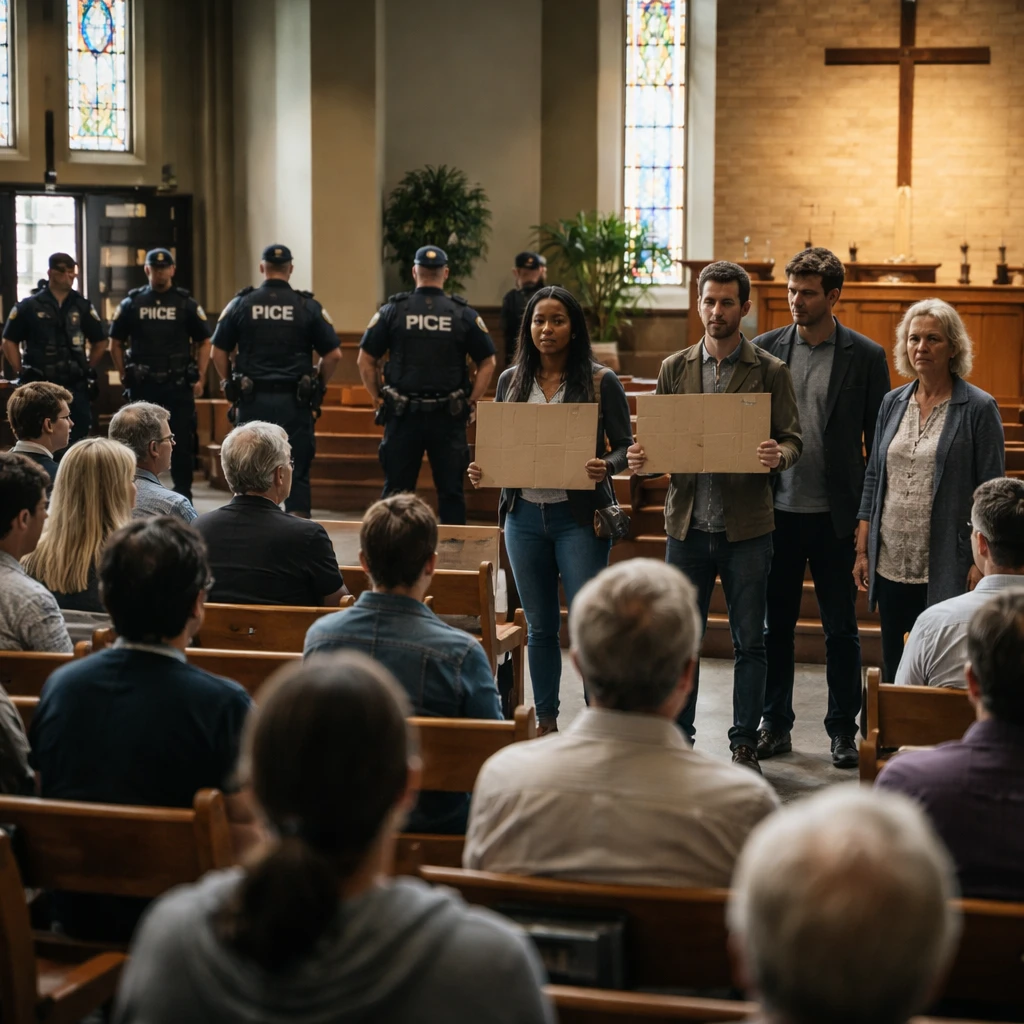 Federal Authorities Detain Minnesota Activists Following Church Protest Linked to ICE Leadership