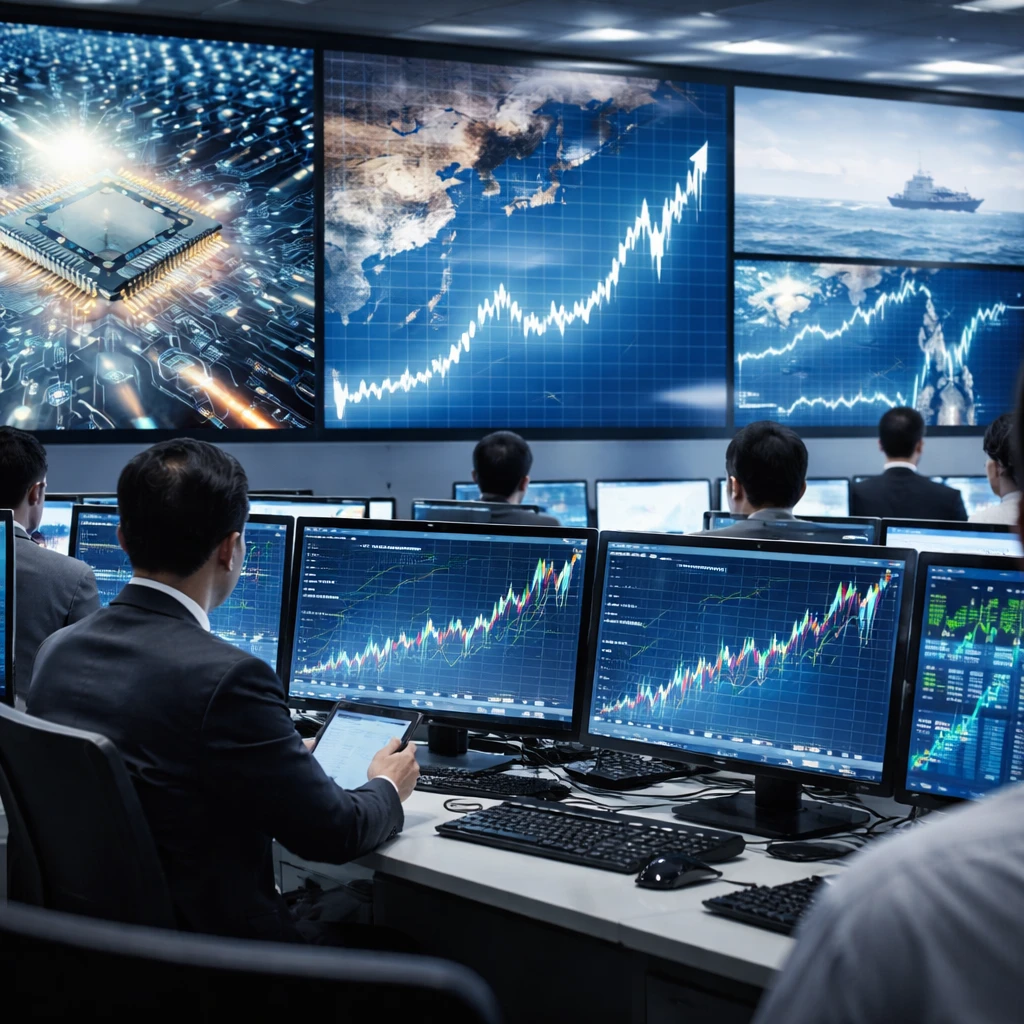 Asian Markets Up as Chip Stocks Lead Gains; China trade data and Middle East tensions in focus