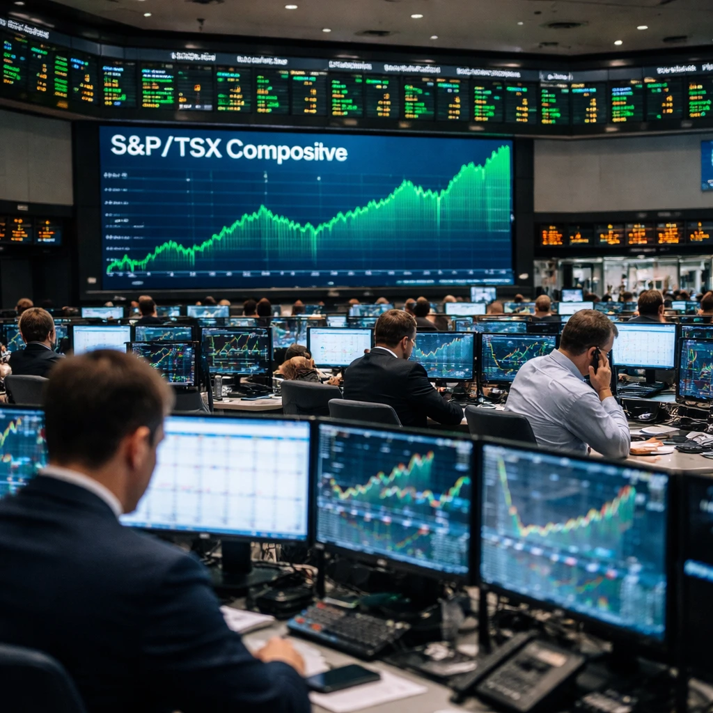 S&P/TSX Composite Closes at Record High as Materials, Energy and IT Push Market Up