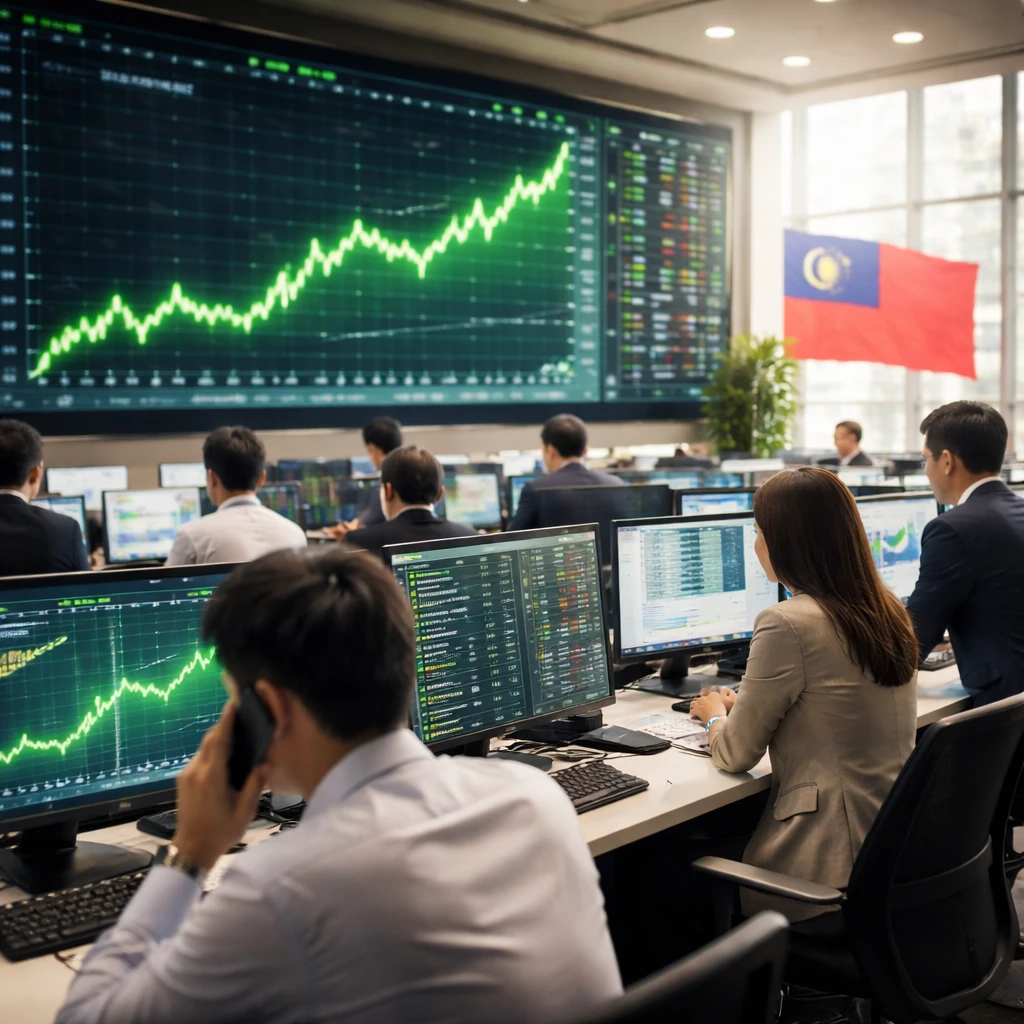 Taiwan market closes at record as tech, communications and chemicals push benchmark up 1.60%
