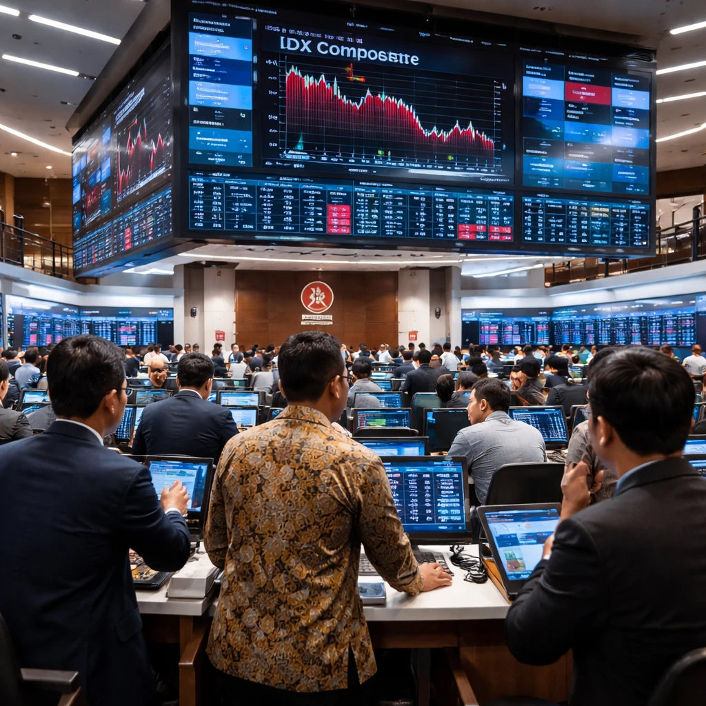 Indonesia's Stock Market Retreats; IDX Composite Drops Amid Sectoral Losses