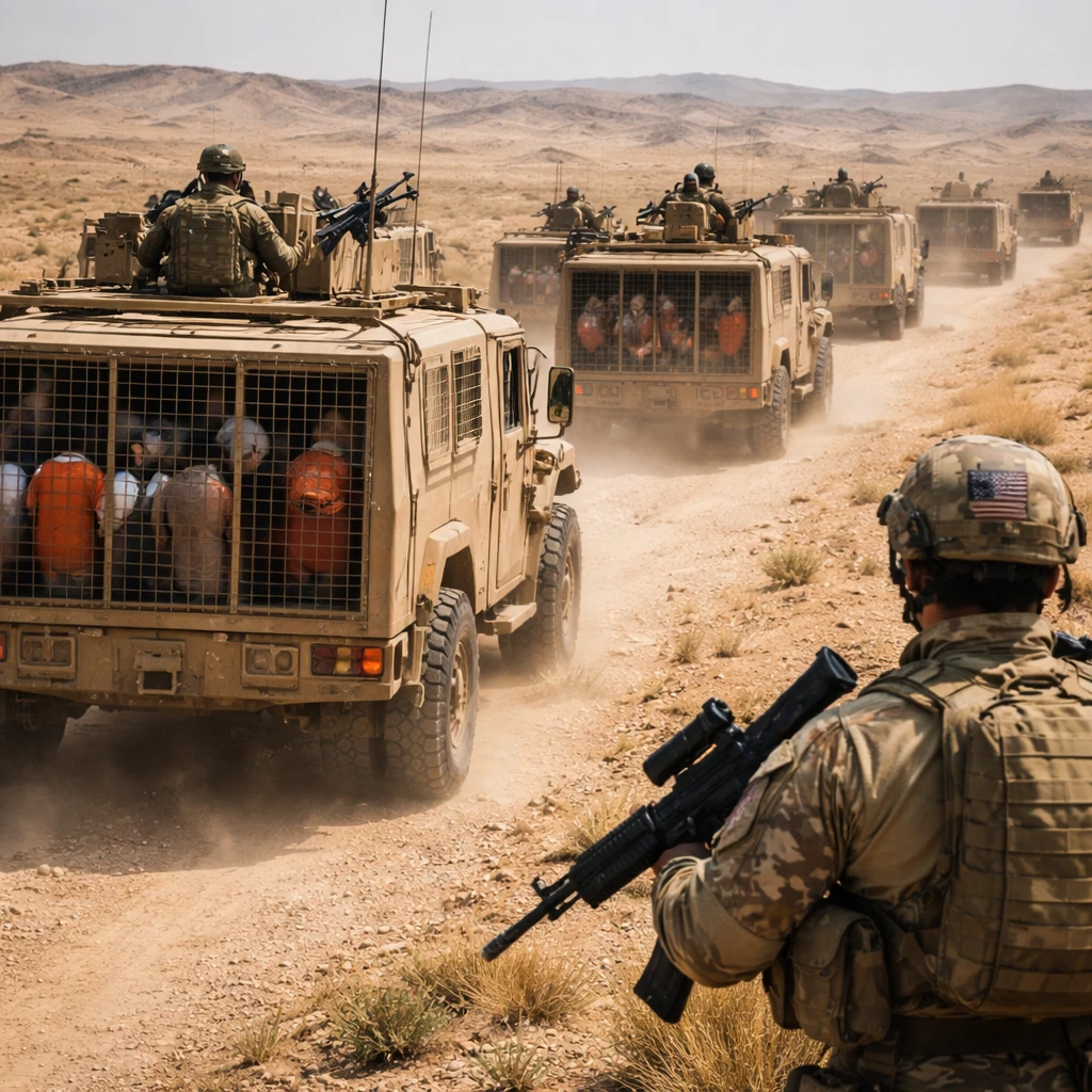 US Forces Relocate Islamic State Prisoners from Syria to Iraq Amid Regional Security Concerns