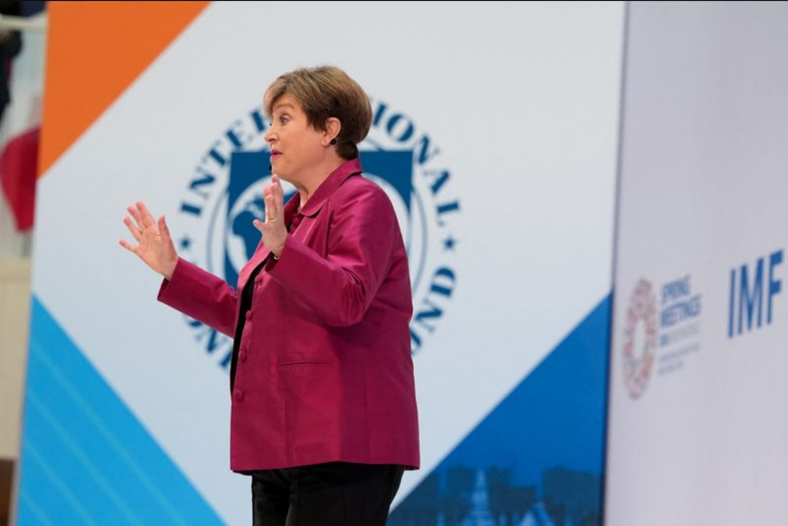 IMF's Georgieva Urges Central Banks to Weigh Energy Shock Against Weakening Demand