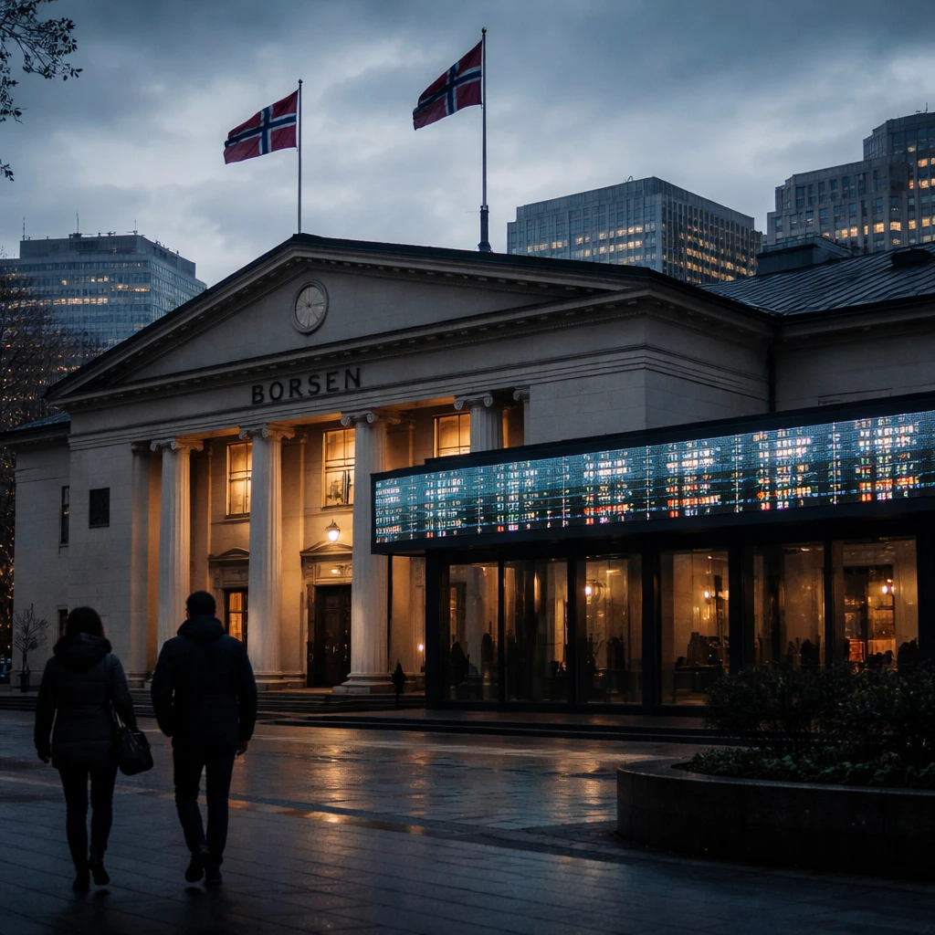 Oslo market slips as Media, Transport and Financials lead losses; Orkla and DnB hit record highs