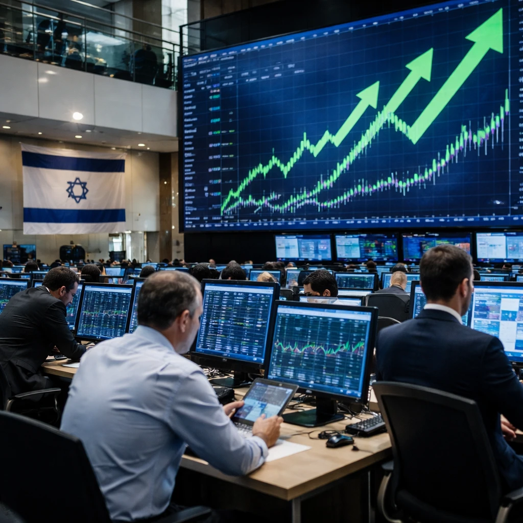 Tel Aviv Benchmark Climbs to Record as Insurance and Banking Stocks Lead Gains