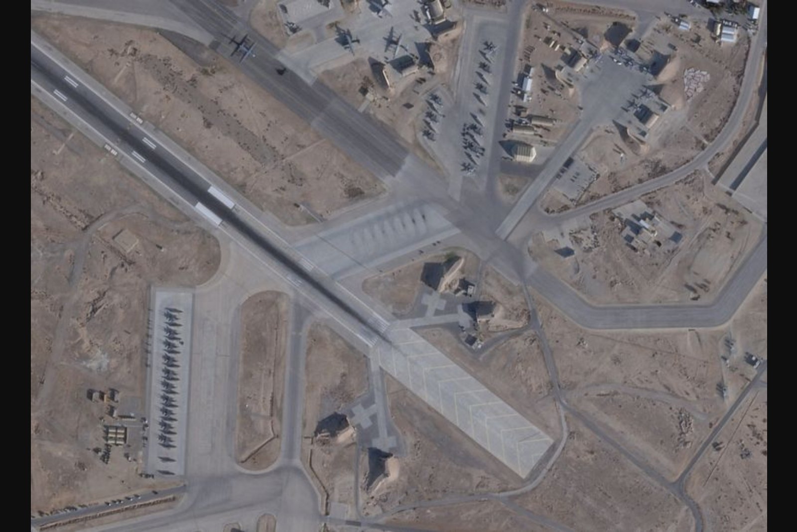 Satellite imagery shows U.S. Patriot missiles mounted on mobile trucks at al-Udeid as Iran tensions rose