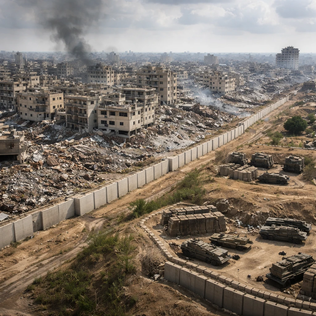 Israel Advances Its Control Line Deeper into Gaza City Neighborhood Amid Ceasefire Tensions