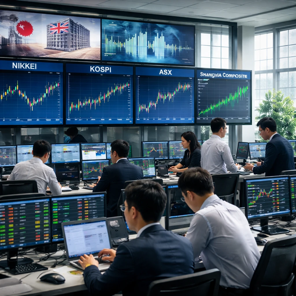 Asia markets uneven as BOJ, RBA decisions approach; South Korea tech lifts regional tone while China data cools sentiment