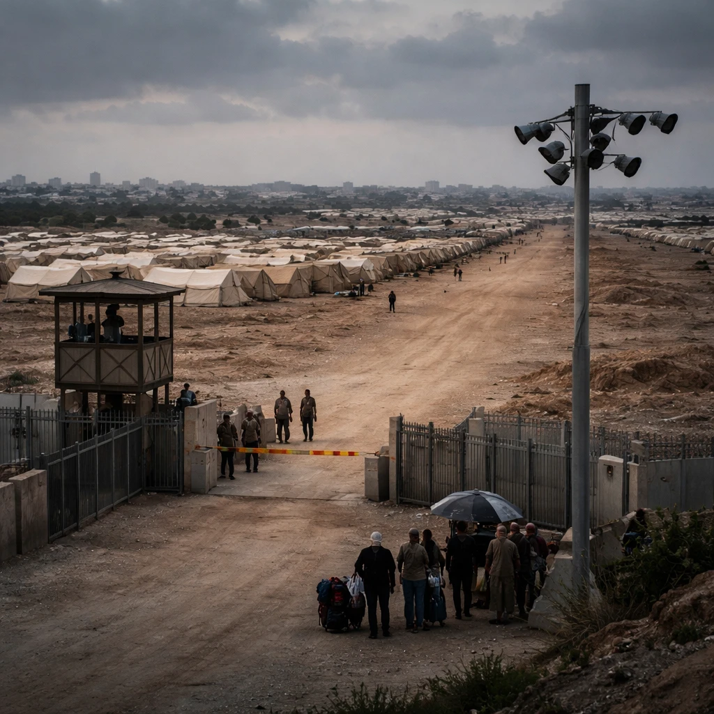 Israel Prepares Large Camp in Southern Gaza, Retired General Says; Surveillance Measures May Be Employed