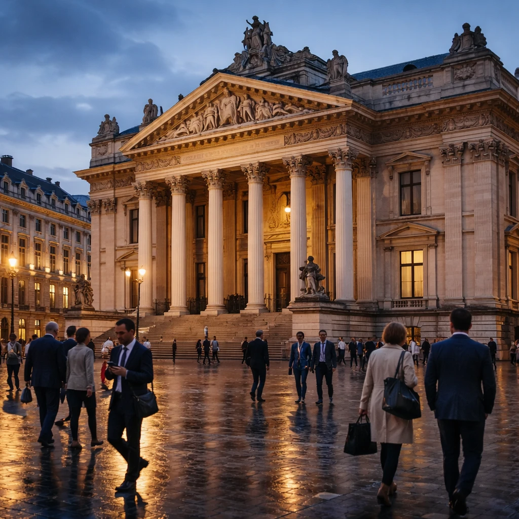 Brussels Stocks Slip as Consumer Goods, Tech and Health Names Weigh on BEL 20