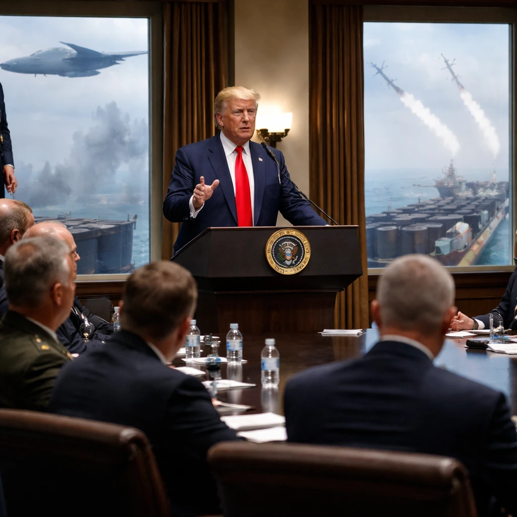 Trump Rates U.S. Military Progress Against Iran 'About a 15' at Ratepayer Roundtable