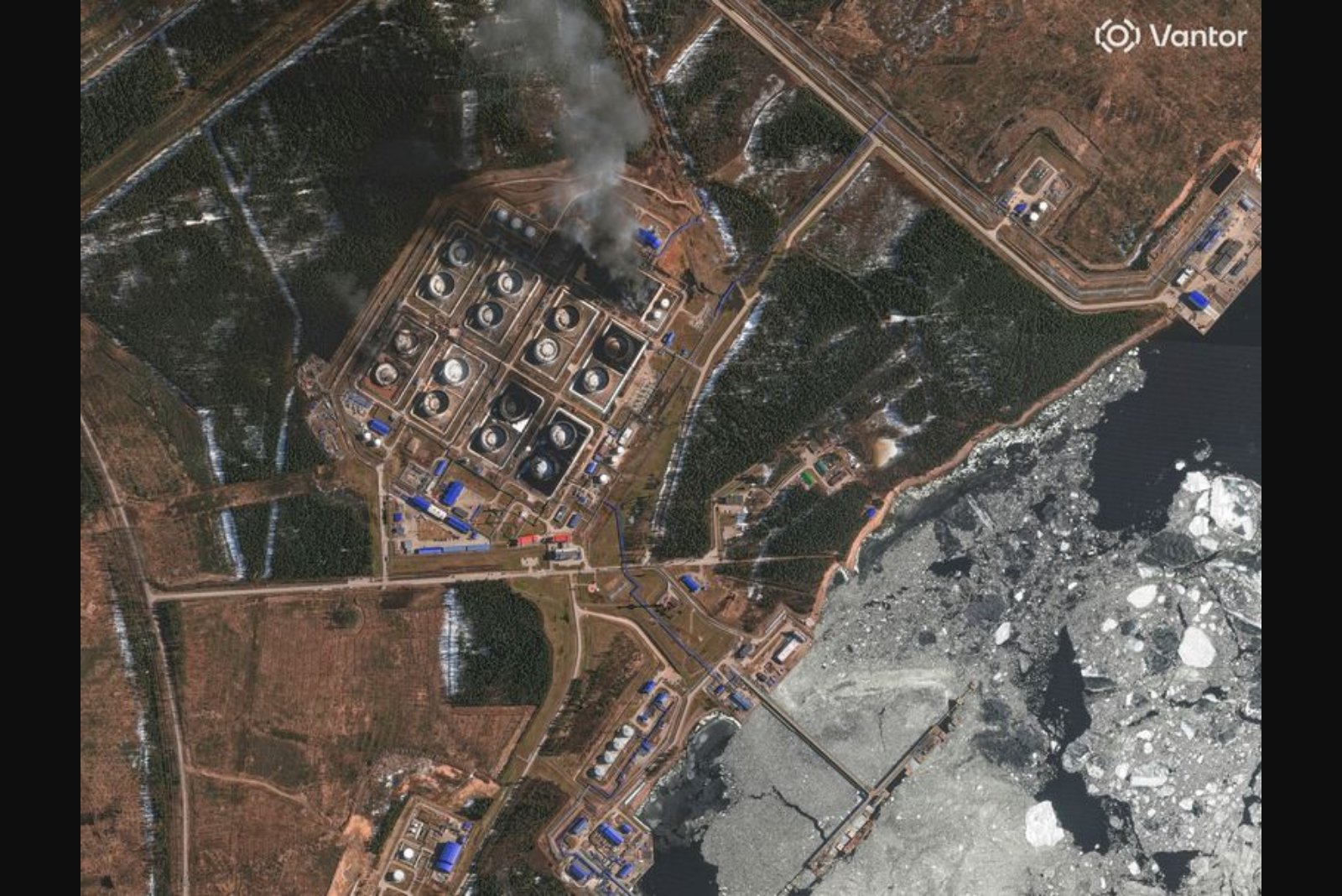Drone Strikes Severely Reduce Storage at Russia’s Primorsk Oil Terminal, Satellite Images Show