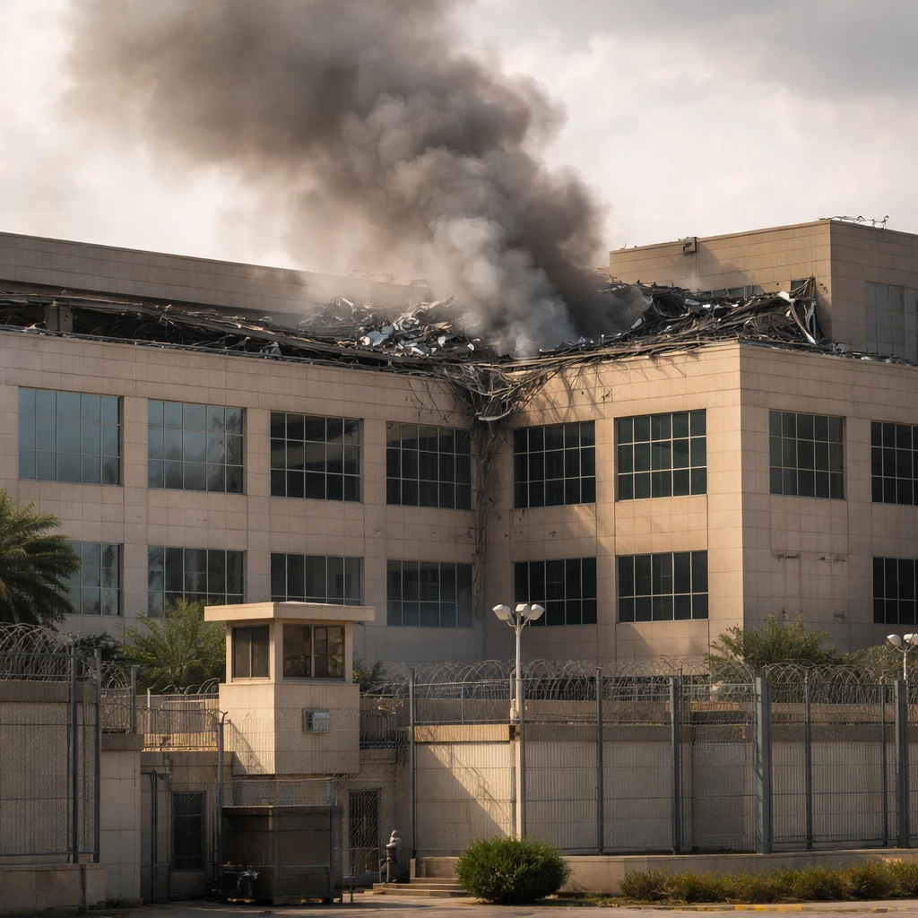 Two Drone Strikes Damage U.S. Embassy in Riyadh; Roof Partly Collapses