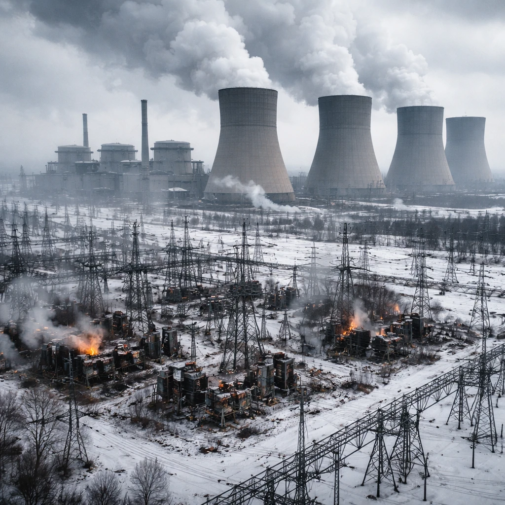 Ukraine Faces Threat of Total Blackout as Attacks Target Nuclear Power Infrastructure