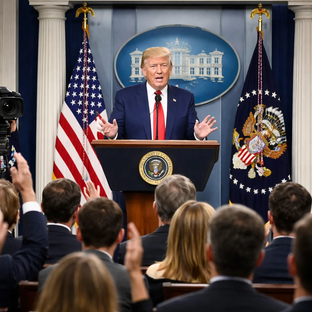 Trump Reflects on One Year Back in White House with Wide-Ranging Remarks