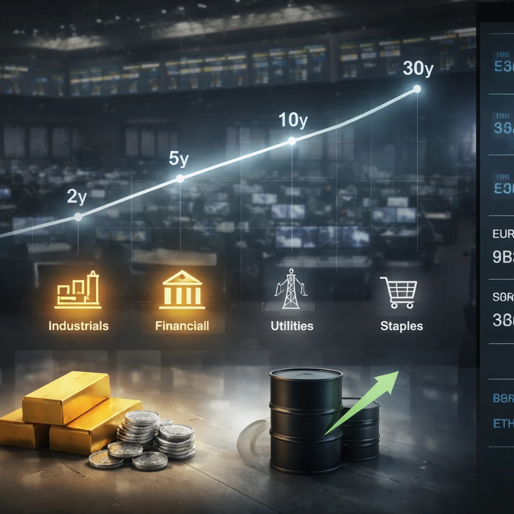 Midday Market Brief: Holiday pause sees risk tone balanced as yields edge higher, defensives lag, and crypto steadies near key marks