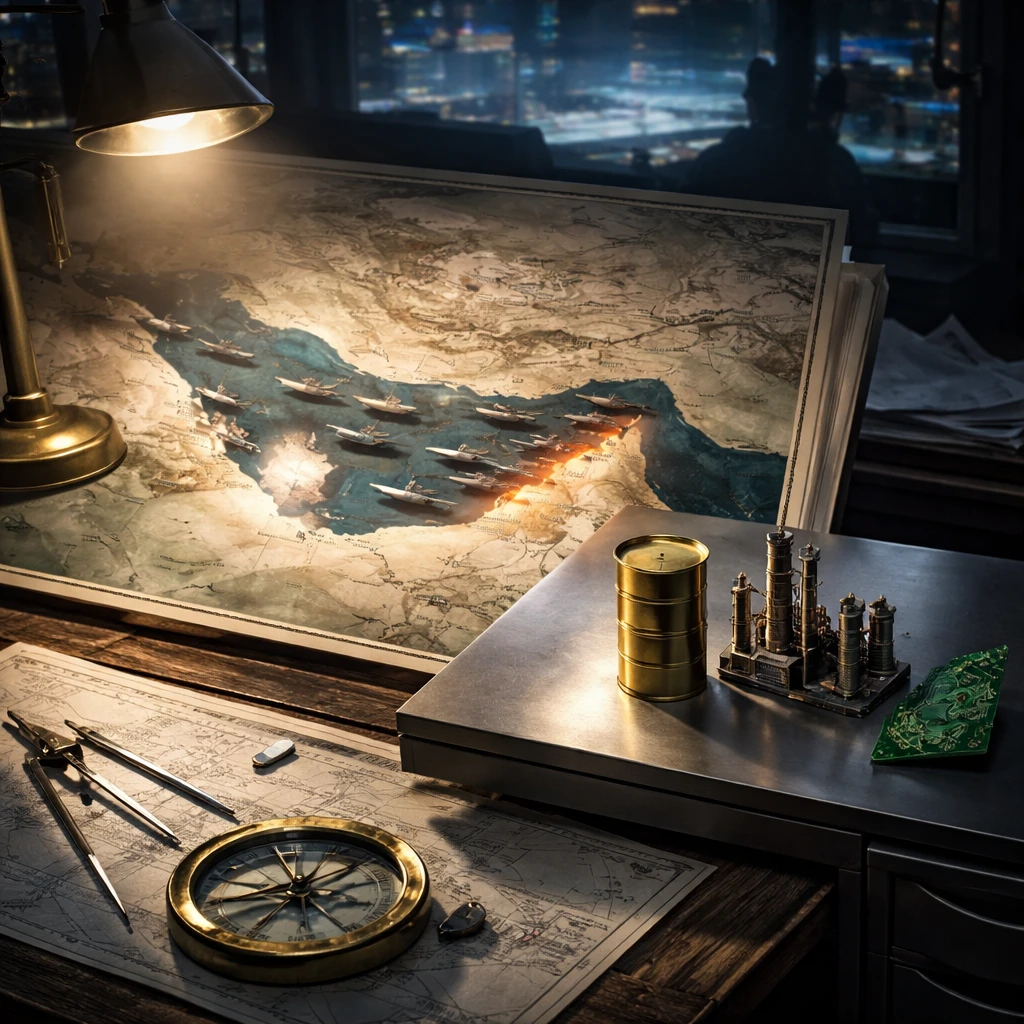 Midday markets lean risk-off as oil climbs on Hormuz turmoil, bonds slip, and megacap tech fights to stabilize