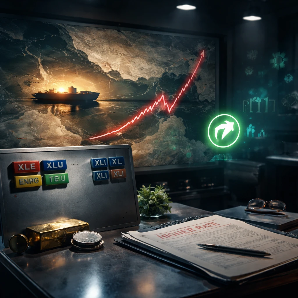 Midday read: Oil risk premium tightens its grip as yields climb and tech bleeds; defensives and energy carry the tape