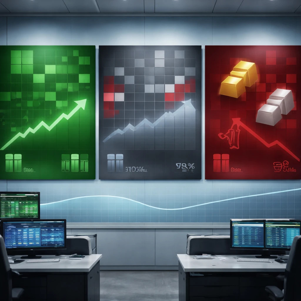 Midday: Rotation leans into banks and industrials as metals slide, tech splits; bonds quietly supportive