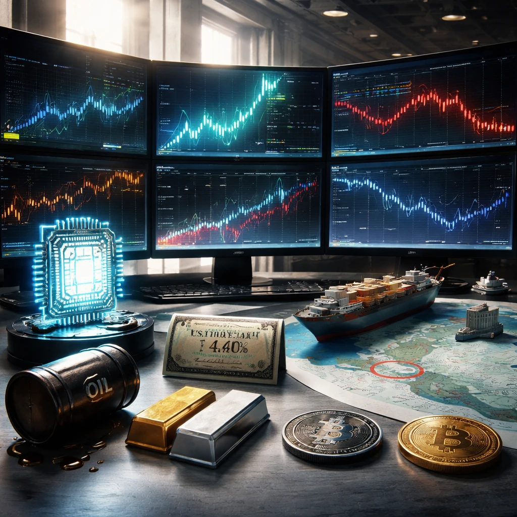 Midday tape favors tech as oil eases and yields stay firm; war headlines keep pressure on energy and shipping