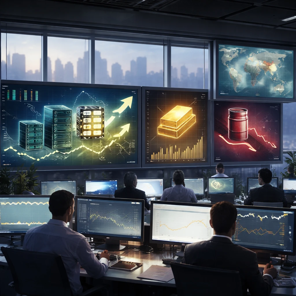 Relief bid holds into the bell as tech leads, energy lags; oil slides, gold firms, yields steady