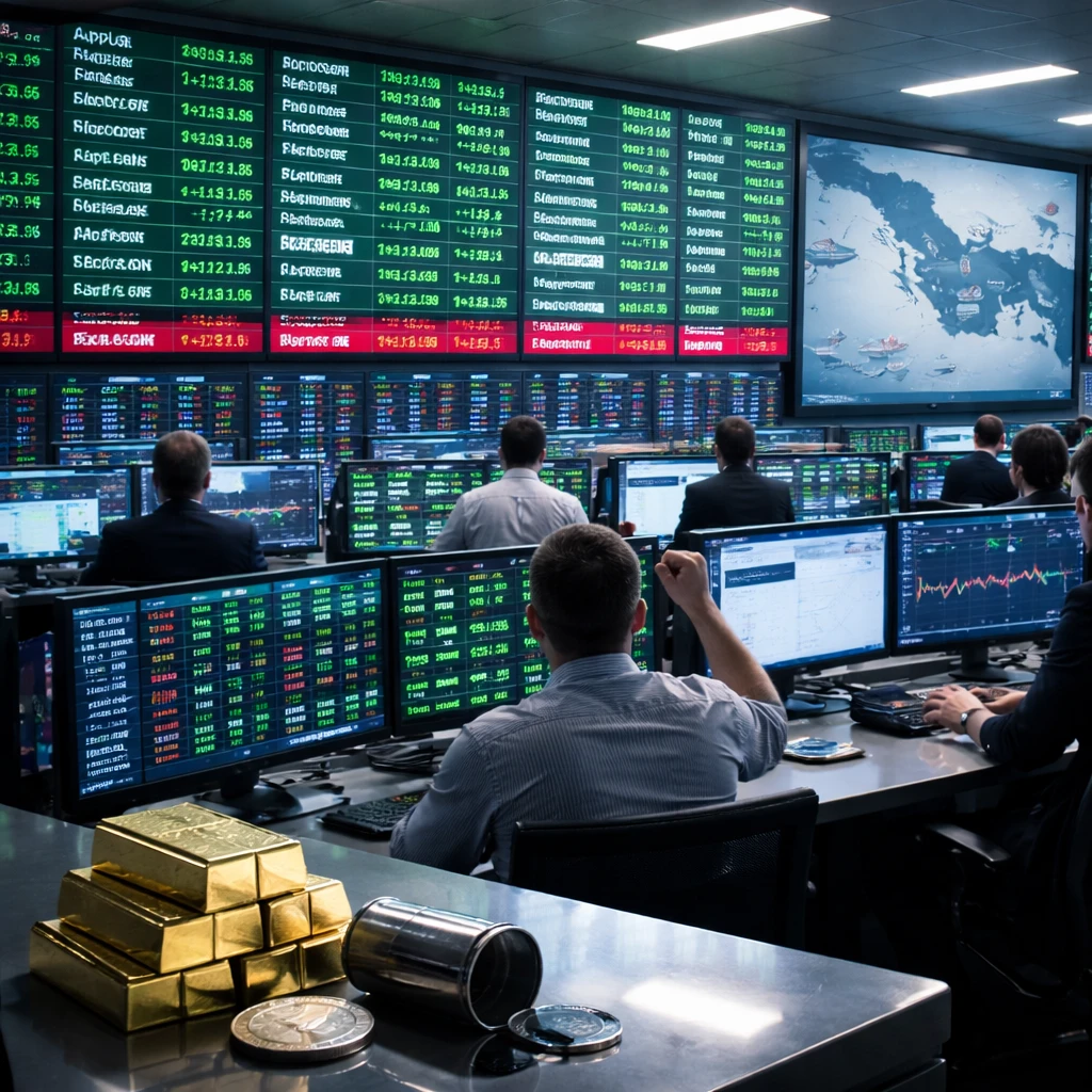 Relief rally holds at midday as ceasefire sinks oil, lifts tech and banks; bonds bid, gold refuses to blink
