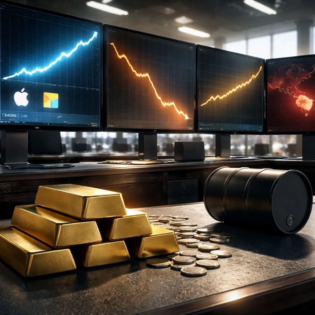 Tech steadies the tape as oil cools on Iran talks; gold and silver catch a strong bid while yields grind higher