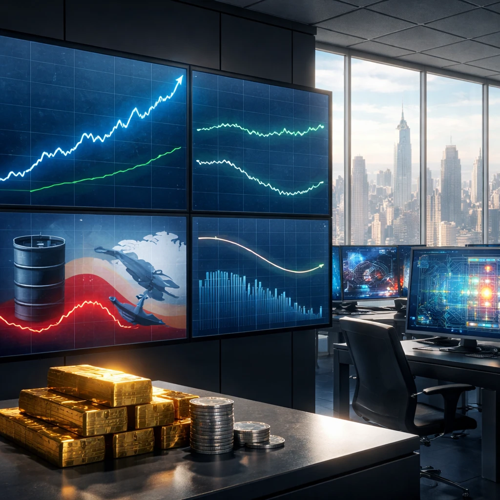 Tech takes the baton as crude cools, bonds firm, and gold refuses to blink